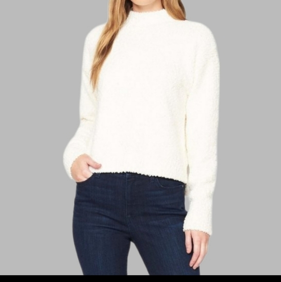 Sanctuary White Teddy Sweater Large NWT - Picture 4 of 5